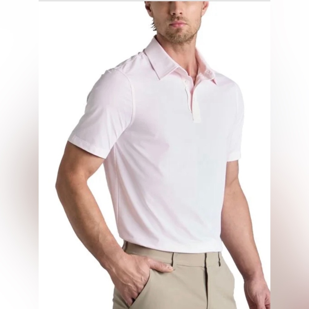 Men’s G/Fore essential golf shirt, new with tags NWT, size Large, color blush